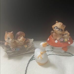 Charming Woodland Animal Figurines Set